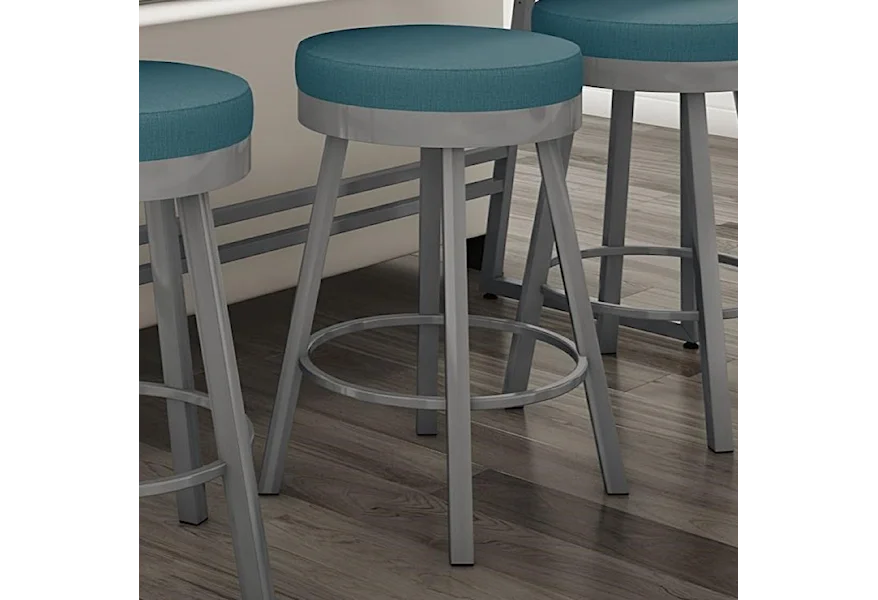 Urban 26" Counter Height Rudy Swivel Stool by Amisco at Esprit Decor Home Furnishings